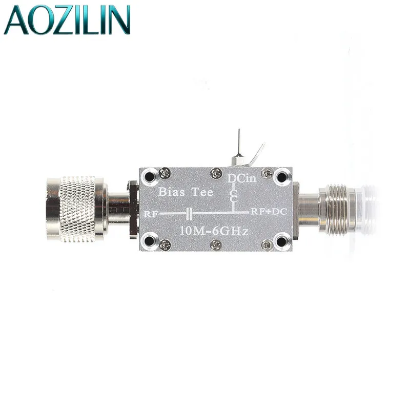 aozilin-n-type-rf-bias-tee-10mhz-6ghz-coaxial-feed-dc-block