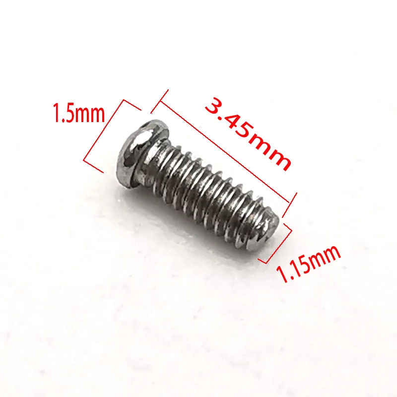 4PCS Watch Screws For santos Watches Front Cover Face, Watch Parts, Length 3mm, Thread diameter 1mm