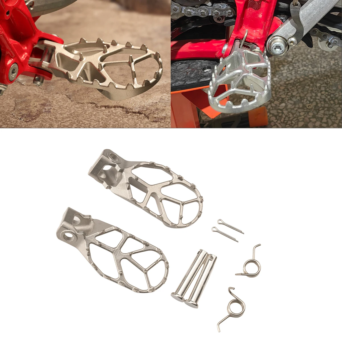 

2024-2026 New Motorcycle Footrest Foot Pegs Pedal Rest For KTM SX65 SX50 For HUSQVARNA TC65 TC50 For GASGAS MC E5 E3 MC65 MC50