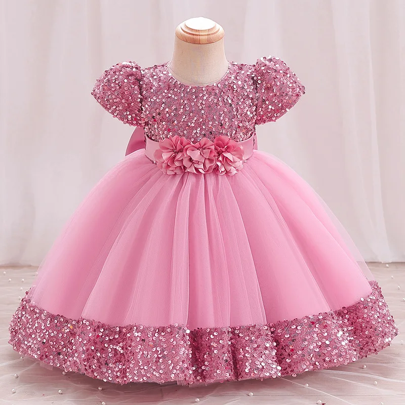 

Summer Children's Girl Dress Elegant Baby Princess Flower High-end Banquet Fluffy Dress Vestido De Novia Frocks Dresses Party