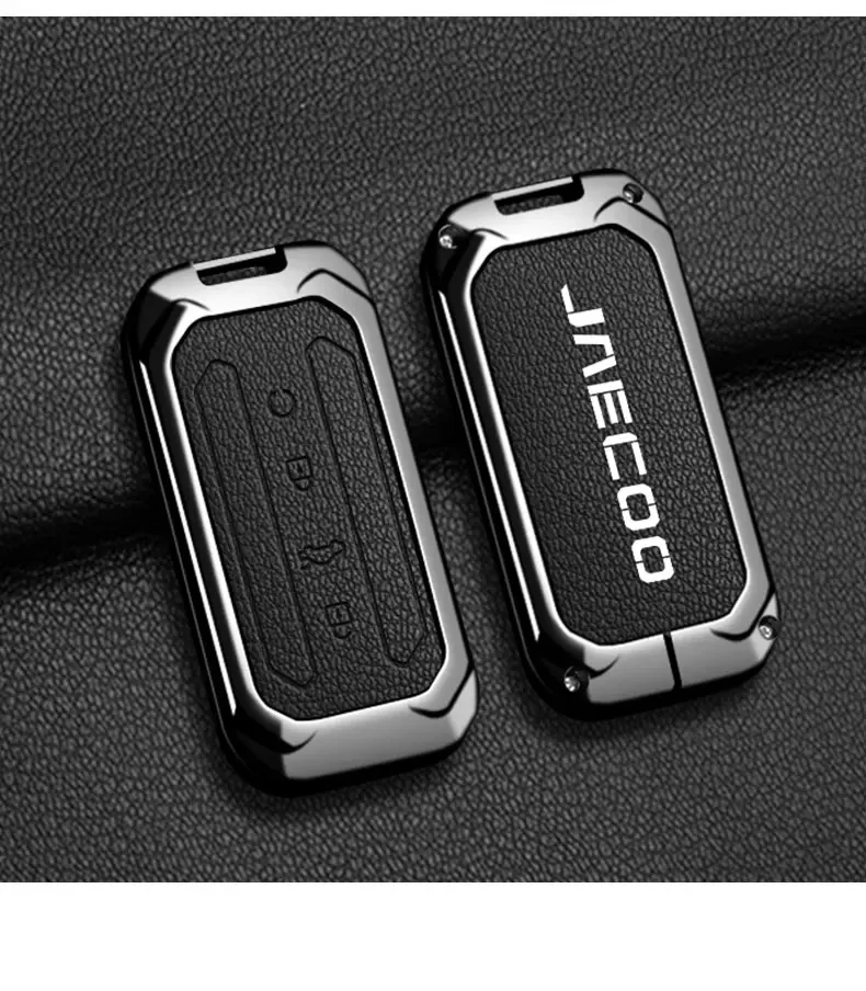 Chery Jaecoo J7 7 J5 5 2025 2026 Schlüsselanhänger Zinklegierung Leder Autoschlüssel-Abdeckung Autoschlüssel-Etui Schutzhülle Schlüsselanhänger Zubehör – Detail 14