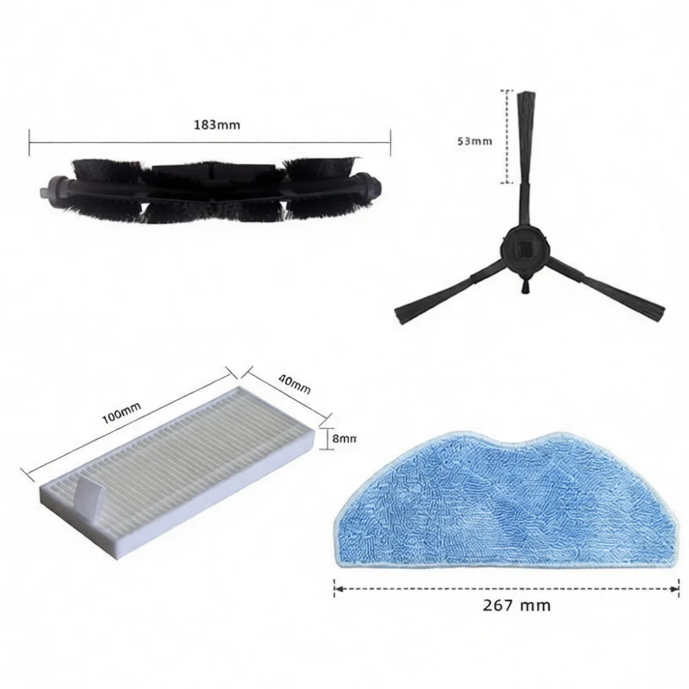 Essential Maintenance Kit For LG R5 R580HK R580WK R585HKA R585WKA Vacuum Cleaner Main Brush Side Brush Sweeper Spare Parts