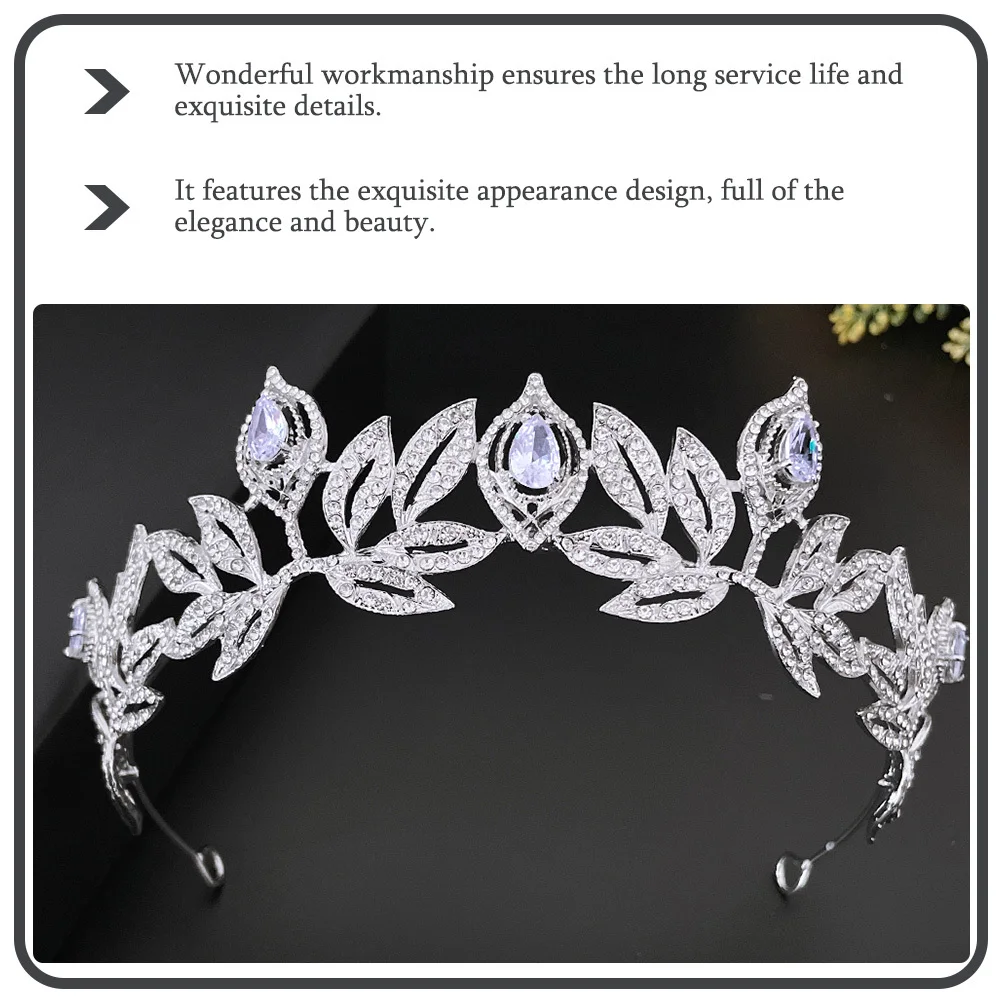 حجر الراين تاج الشعر التبعي أنيقة سبائك الزنك غطاء الرأس حفل زفاف الزفاف أغطية الرأس اكسسوارات الزخرفية