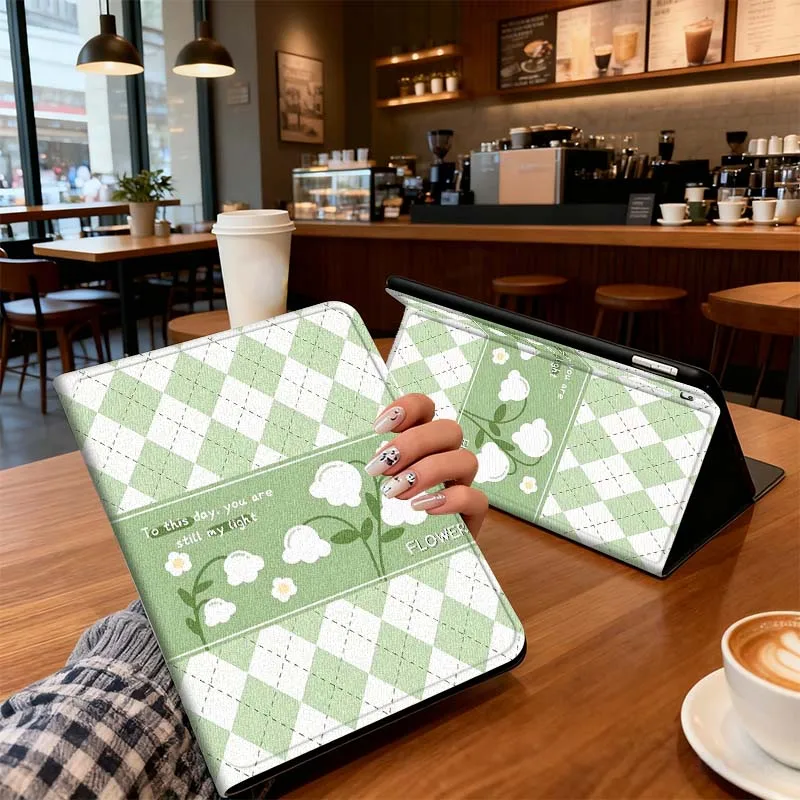 

Diamond Floral Design For iPad Pro 7 8 9 Gen 2 11 13 5th 6th 10th 11th M5 M4 12.9 10.9 10.2 Inch 2024 2025 Tablet Case