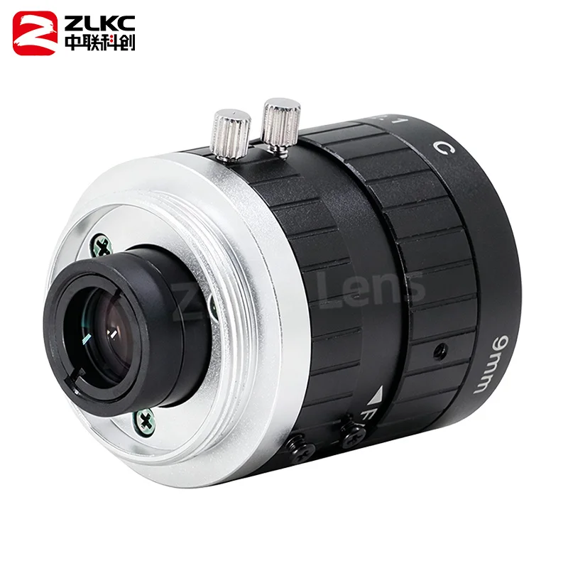 9mm industrial lens for 8MP c mount cameras F2.1 manual iris 2/3'' sensor size machine vision LM0920MP8 high resolution