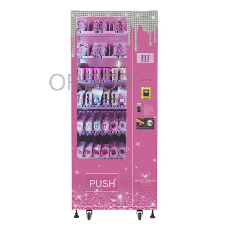 High repeat purchase lash lipgloss jewelry vending machine press on nails vending machine for sale