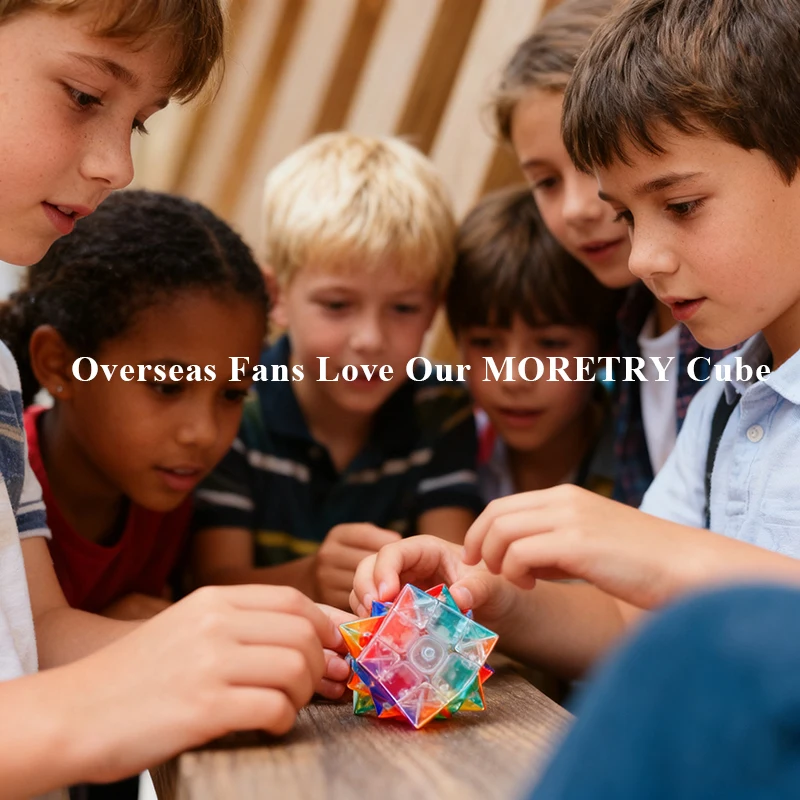 

Transparent Colored 3X3 Professional Cube Zero Delay Ultra-Fast Turning Magic Cube Puzzle Kid Toy Single Magnetic Fast Silent