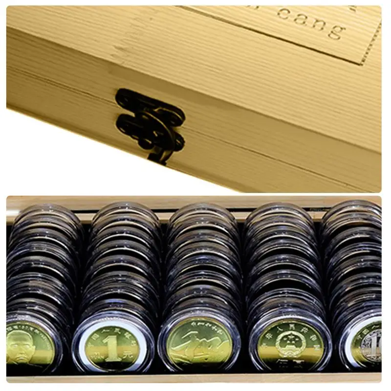 50100 Commemorative Coin Protection Coin Collection Box Coin Storage Box 1821252730mm Universal Boxes