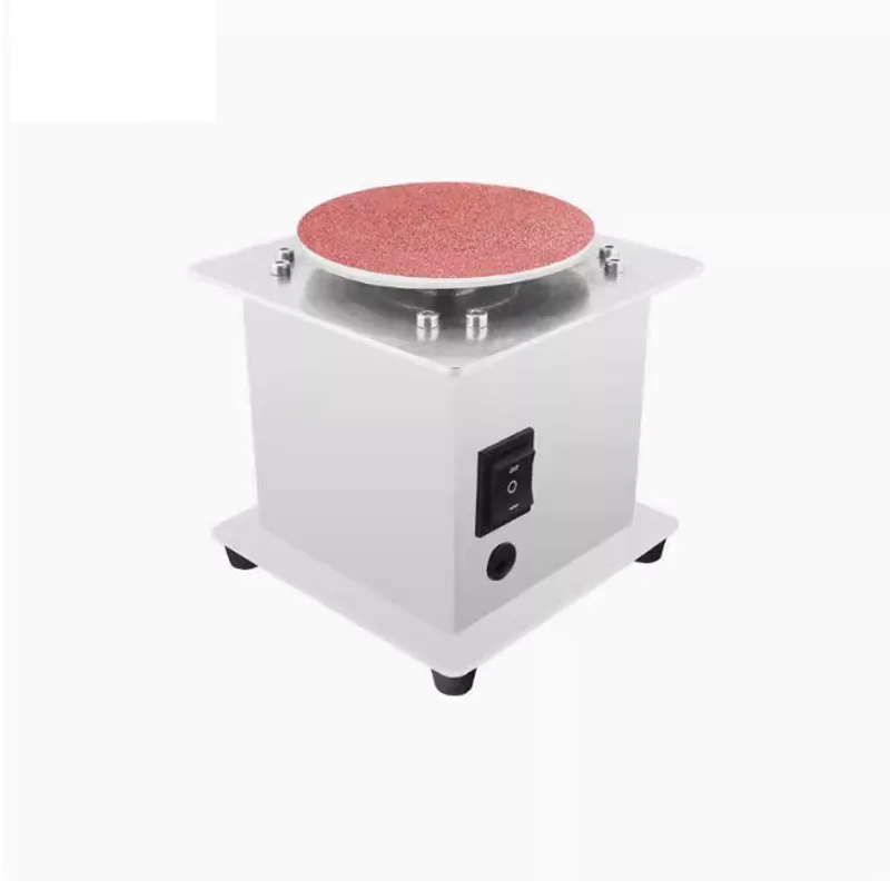 Mini Bench Disc Sander 220V Sanding Roller Electric Edge Sharpener 7 Variable Speed Self-adhesive Benchtop Grinding Machine