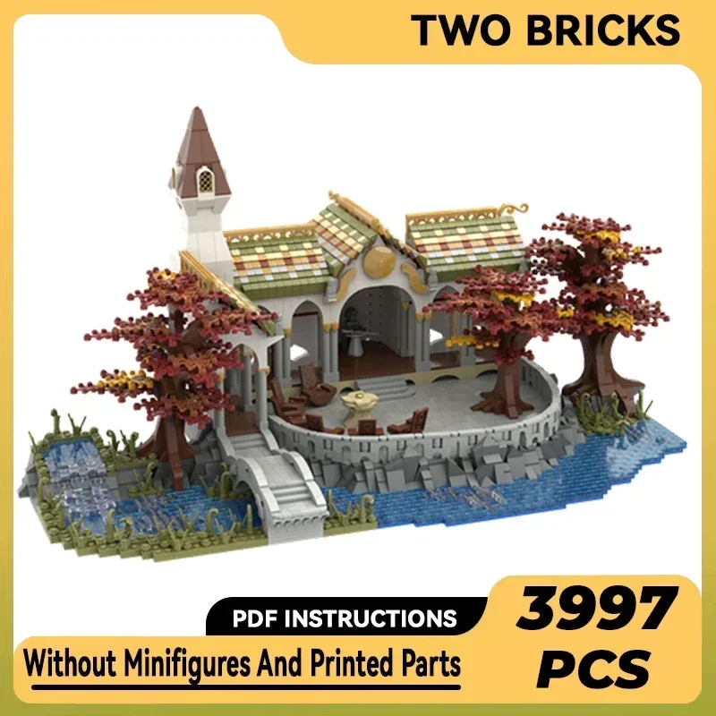 Ring King Model Moc Building Bricks Council Of Elrond House Technology Modular Blocks Gifts Christmas Toys DIY Sets Assembly