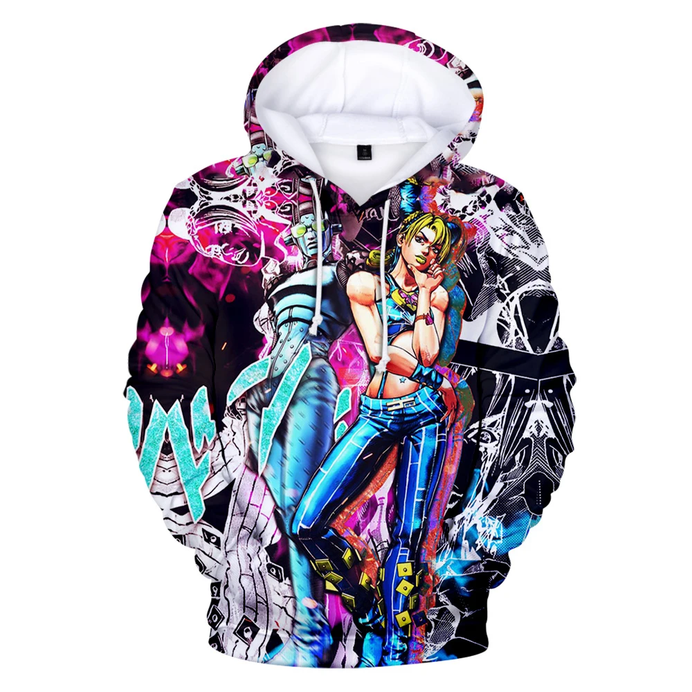 

JoJo's Bizarre Adventure Stone Ocean Hoodie 3D Long Sleeve Women Men's Hoodie Harajuku Streetwear 2021 Anime Clothes Plus Size