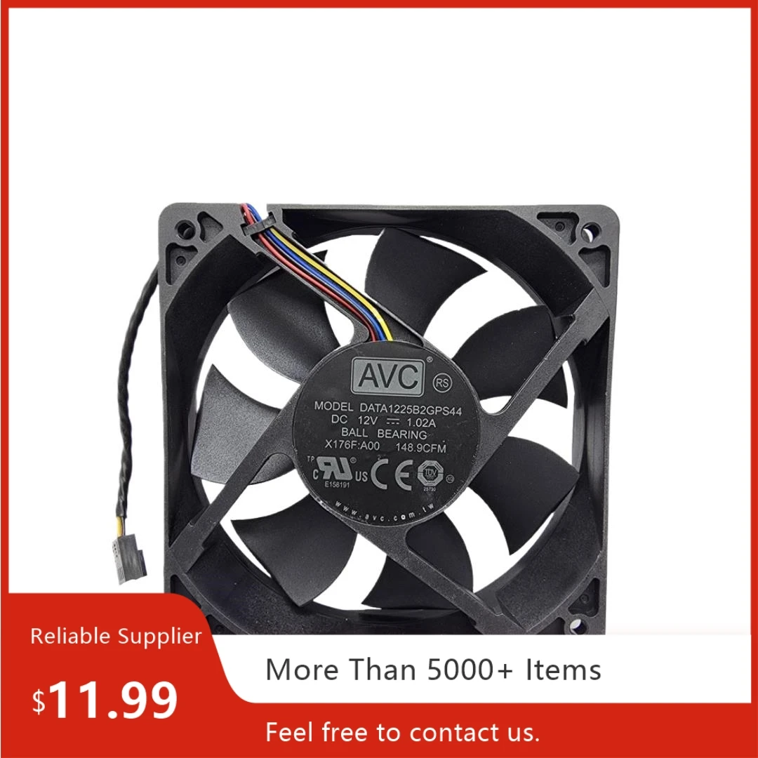 

Для AVC DATA1225B2GPS44 Охлаждающий вентилятор с ШИМ 120 мм, 12 В, 148,9 куб. футов в минуту, 4300 об/мин, двойной шар для корпуса ПК, процессора, сервера, рабочей станции