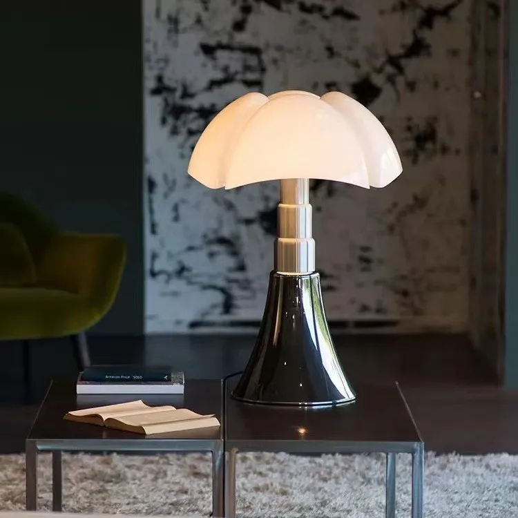 

Bauhaus Bat & Bloom Table Lamp: Italian Vintage Bedside Light | Designer Collector's Piece