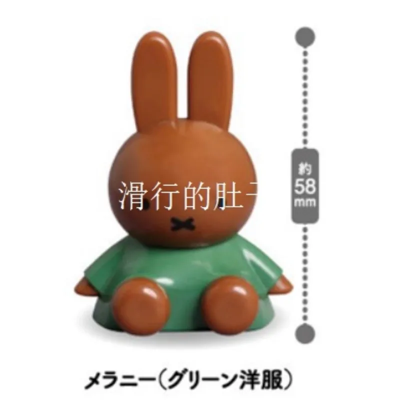 Gashapon Capsule Toy Miffys Action Figure Retractable Feet Miffys Rabbit Cell Phone Holder Desktop Decoration Gacha Toy for Kids