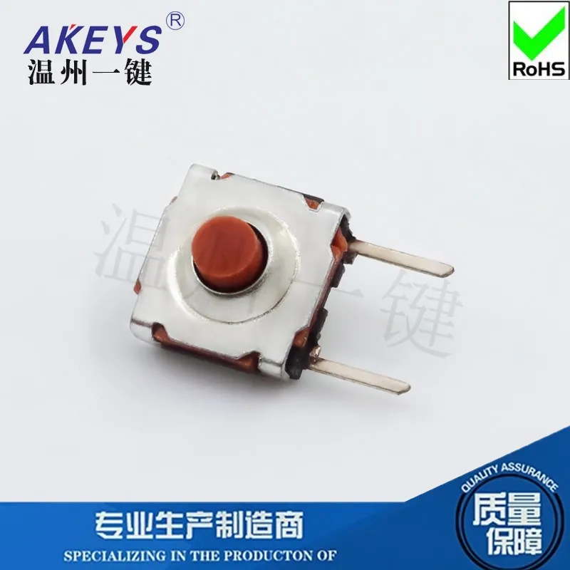 10pcs TS-I009 High Quality Copper Feet 7*7 Touch Switch 4 Feet Waterproof Dustproof Edge Two Feet Red Head Micro-Motion Button