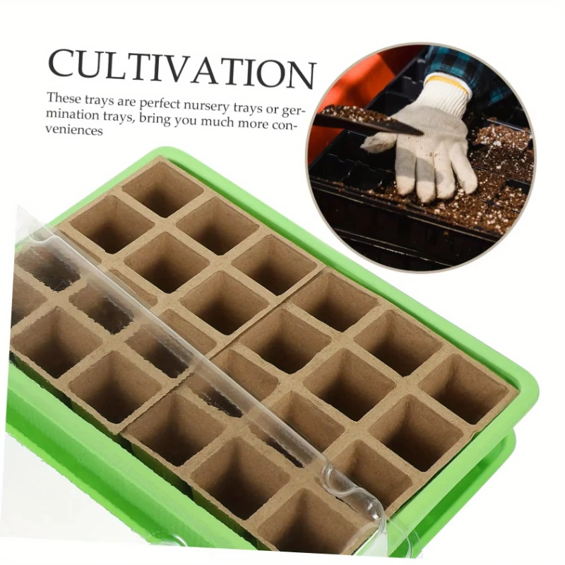 

Лоток для проращивания клеток с 24 сетками, детский горшок, для роста в помещении, инструменты для выращивания растений