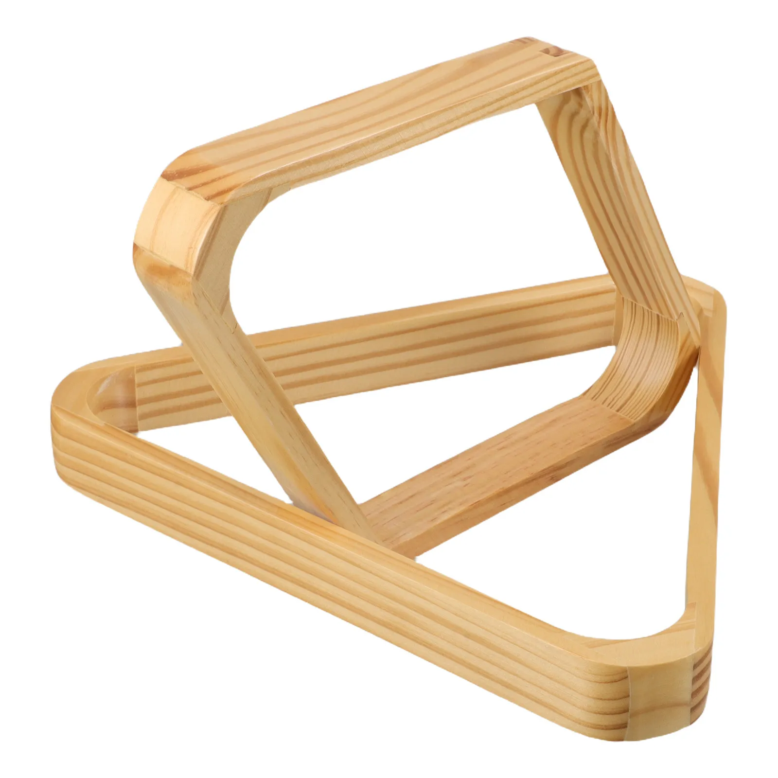 

2Pcs Billiard Triangle Rack Wooden Pool Ball Rack for Stable Ball Alignment and Smooth Game Play Pool Table Accessories