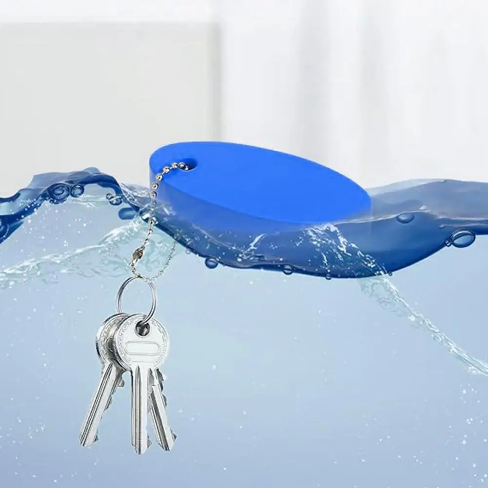 Floating Keyring Waterproof Foam Float Key Rings Pendant Easy Identification Buoy Key Chain for Boating Fishing Surfing Sailing