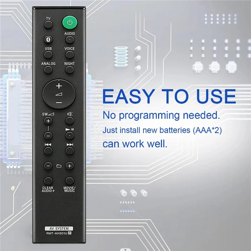 Аксессуары для пультов дистанционного управления для Sony HT-MT300 HT-MT301 SA-WMT300 SA-MT300 SA-MT301 SA-WMT301 RMT-AH301U
