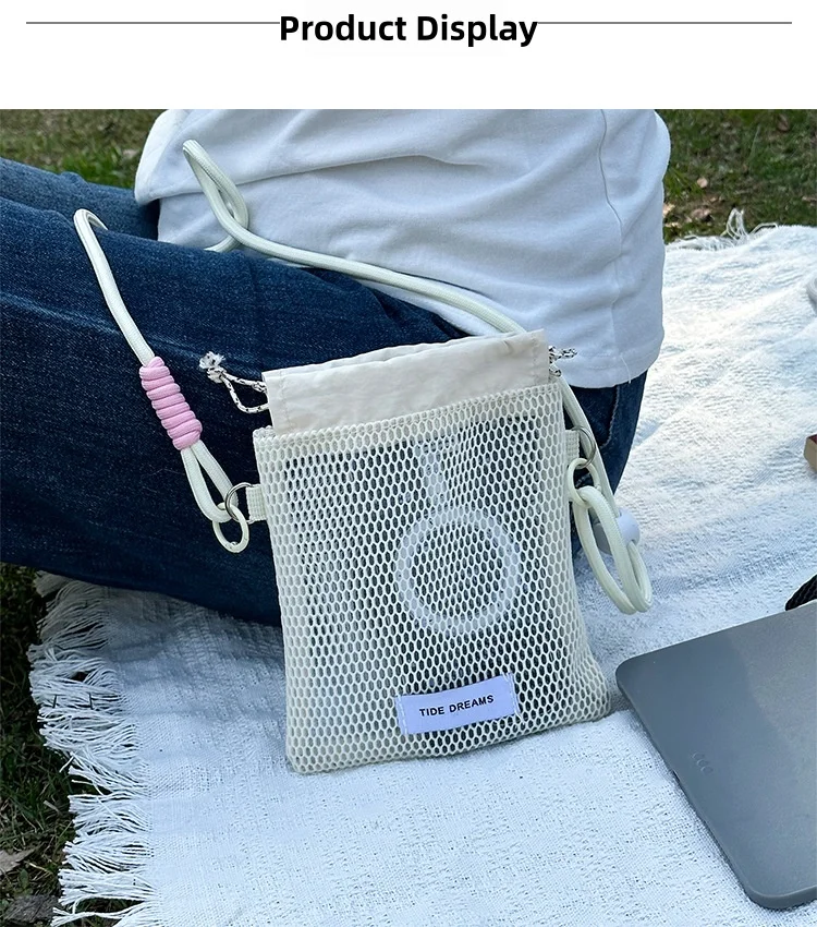 Mini Travel Shoulder Bag For Kids Lightweight Mesh Pocket With Coin Purse Stylish Portable Crossbody Pouch For Storing Cell Phon