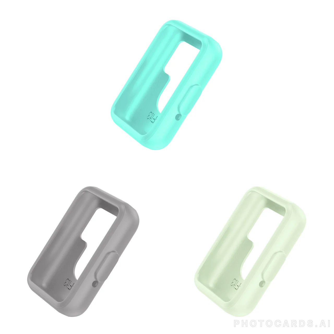 

3 Pieces Silicone Case for Samsung Galaxy Watch Fit 3 Dial Sport Smart Watch Protector Shell Skin-friendly Watch Accessories