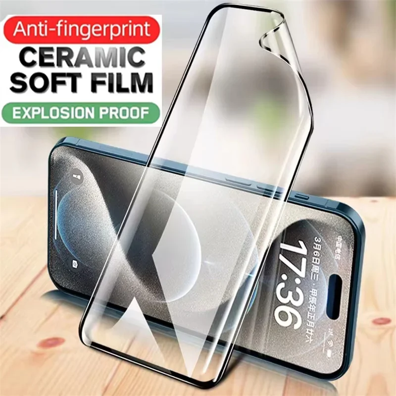 5 قطعة حامي الشاشة واضحة آيفون 16 15 14 13 12 11 برو XS ماكس XR السيراميك فيلم آيفون 16 15 14 8 7 زائد 13 12 فيلم صغير