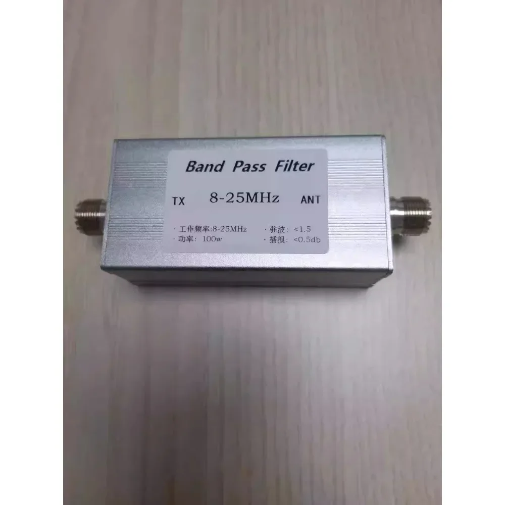 BPF 8-25MHz 100w Bandpass Filter M Female Socket Anti-interference Filter Out Clutter