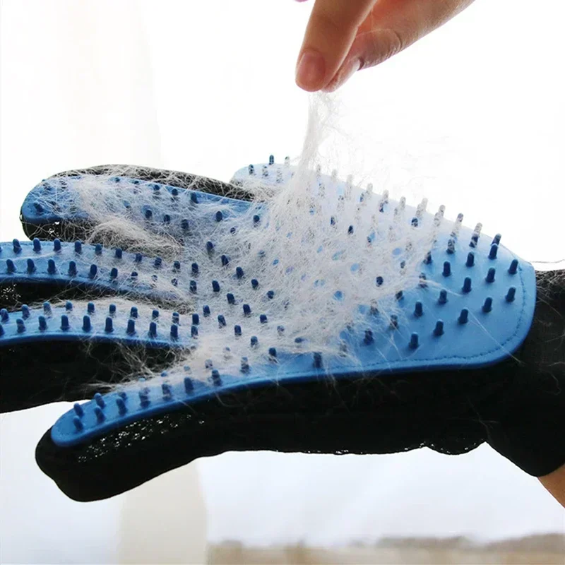 Pet Grooming Gloves Pets Hair Removal Brush Gloves Cats Dogs Horses Bath Brush Cleaning Massage Gloves Practical Pet Products