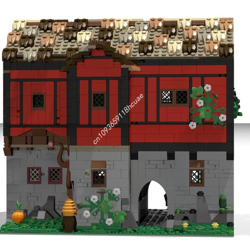 

1888pcs MOC Medieval Town Square Modular Buildings Inspires Innovative Design DIY Building Kit for Creative Adults