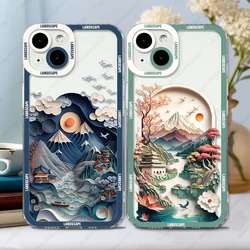 Case For iPhone 16 15 14 13 Pro Max 12 Mini 11 XS X XR SE 7 8 Plus Soft Cover Landscape