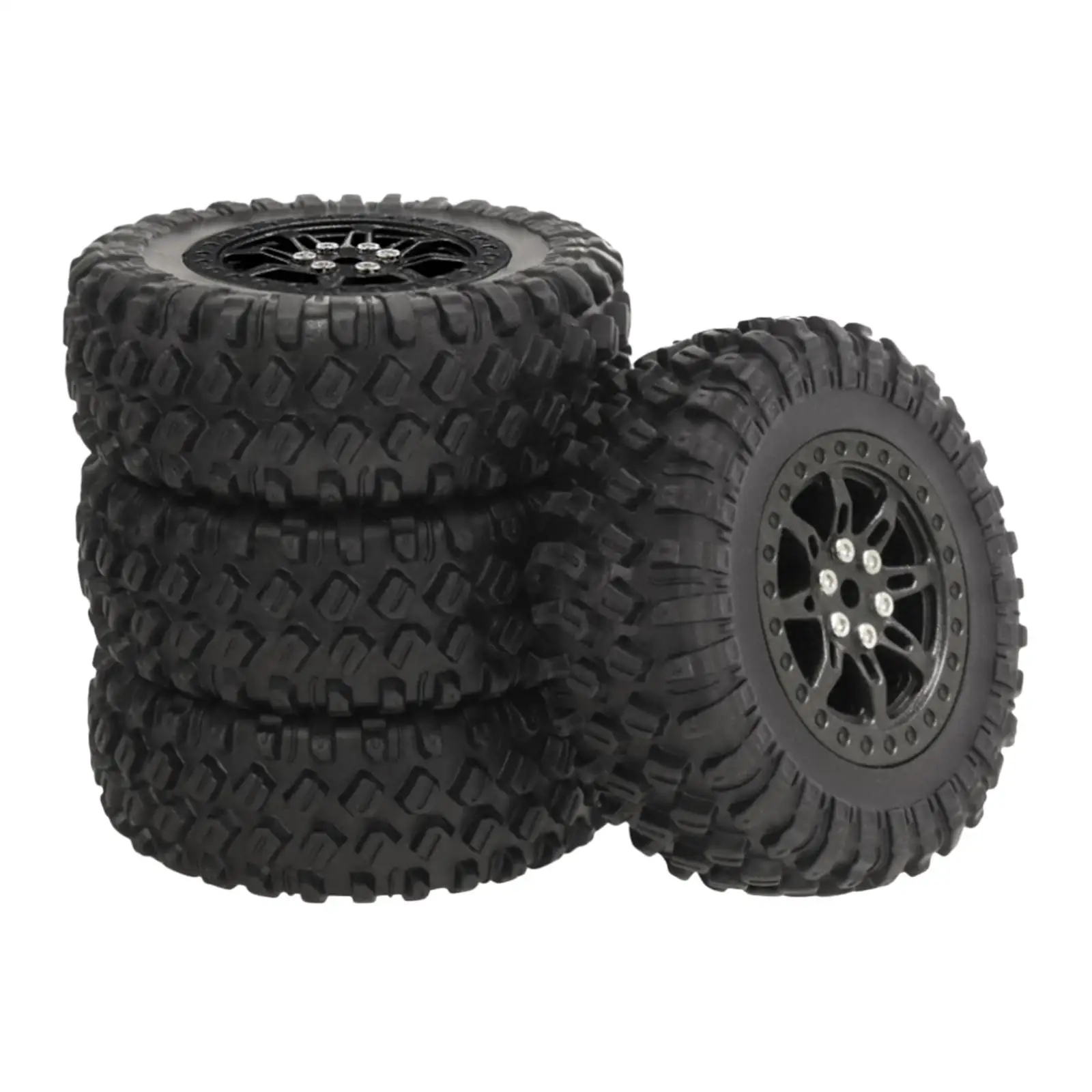 4Pcs RC Car Tires Replacement Spare Parts, Sturdy, Upgrade High Performance