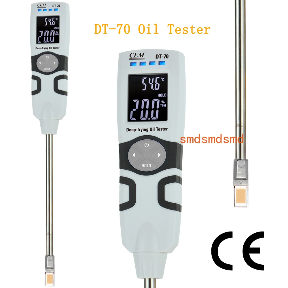 DT-70 Cooking Fryer Oil Tester Kit, Sound and Visual Alarm, Oil Fryer Quality Test Kit for Frying Oil for Kitchen & Restaurant