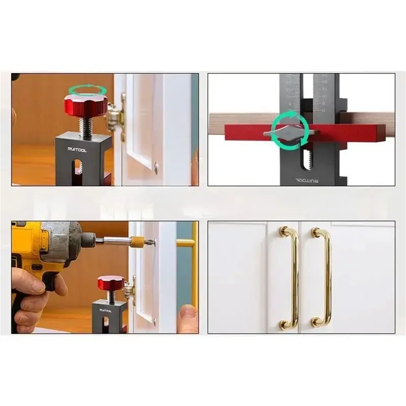 Cabinet Door Assembly Tool Installation Positioner Cabinet Hardware Jig for Framed or Frameless Designs