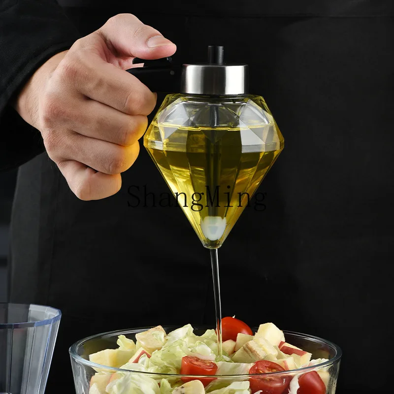 

CL honey dispenser, diamond oil pot, kitchen supplies, sealed leak-proof base, special for soy sauce and vinegar bottles