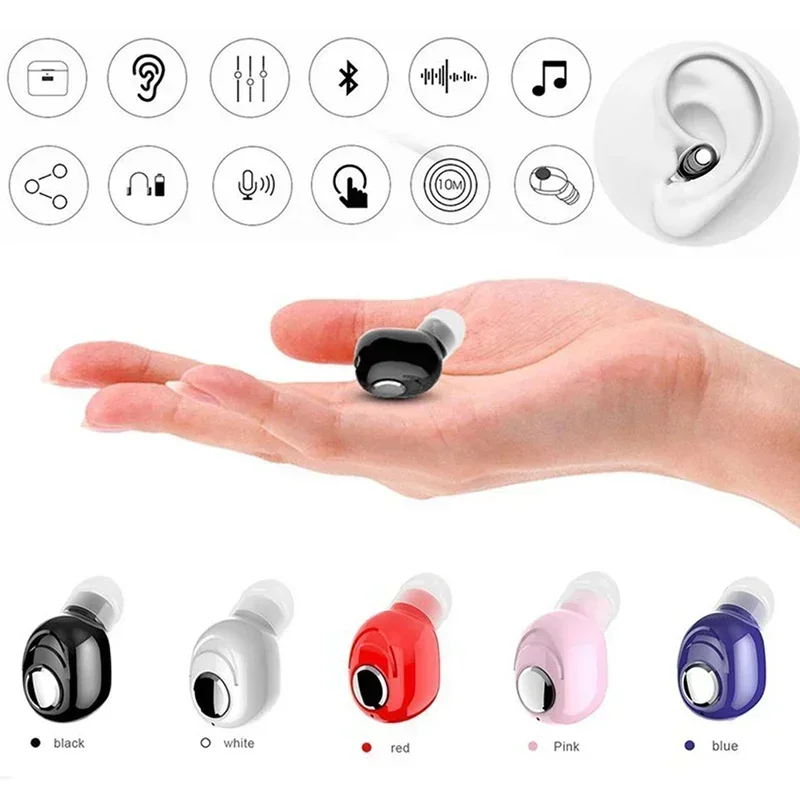 Mini In-Ear Bluetooth 5.0 Earphone With Mic HiFi Wireless Headset Sports Earbuds Handsfree Stereo Sound Headphone For All Phones