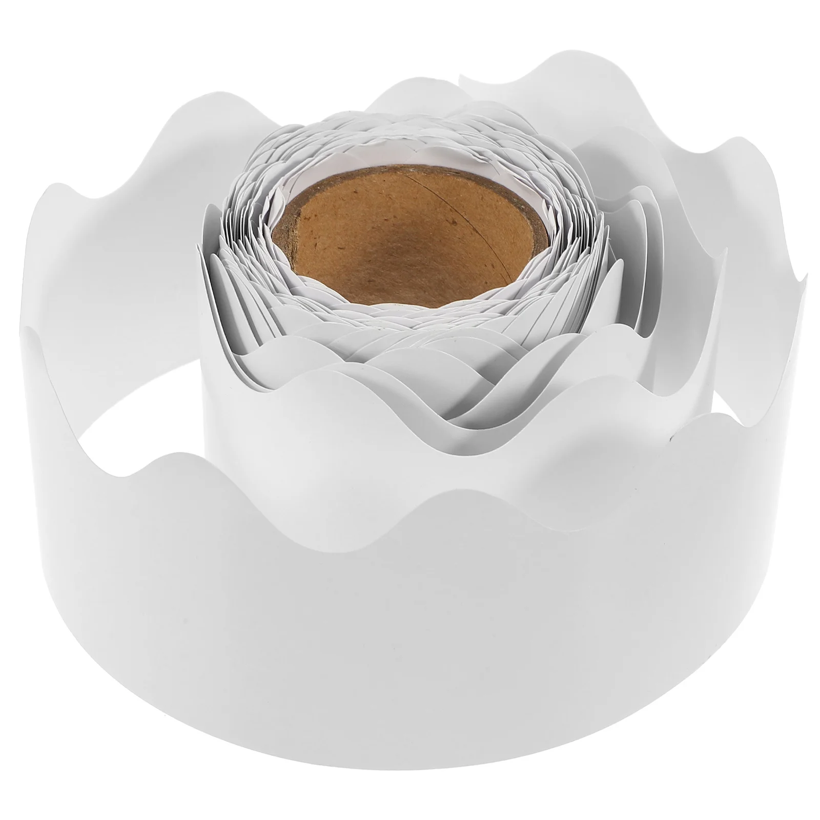 

Scalloped Border Decor Paper 1 Roll for Classroom Bulletin Board Blackboard Wall DIY Decoration Replaceable Cartoon Trim