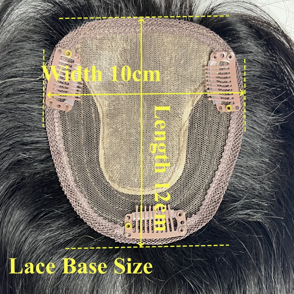 Natuurlijke haartoppers voor vrouwen Echt menselijk haar met luchtpony Braziliaanse clips in haarstukje voor vrouwen Bedekken mild haaruitval