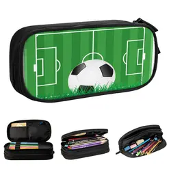 Astuccio per matite da calcio con palline carine astucci per penne sportive per bambini pencilcase cosmetiche per ufficio di grande capacità