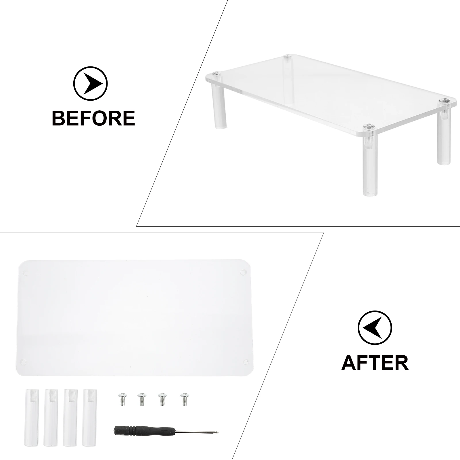 Acrylic Jewelry Watch Display Storage Rack Bracelet Holder Clear Transparent Anti Collision Wristwatch Storage Rack Durable