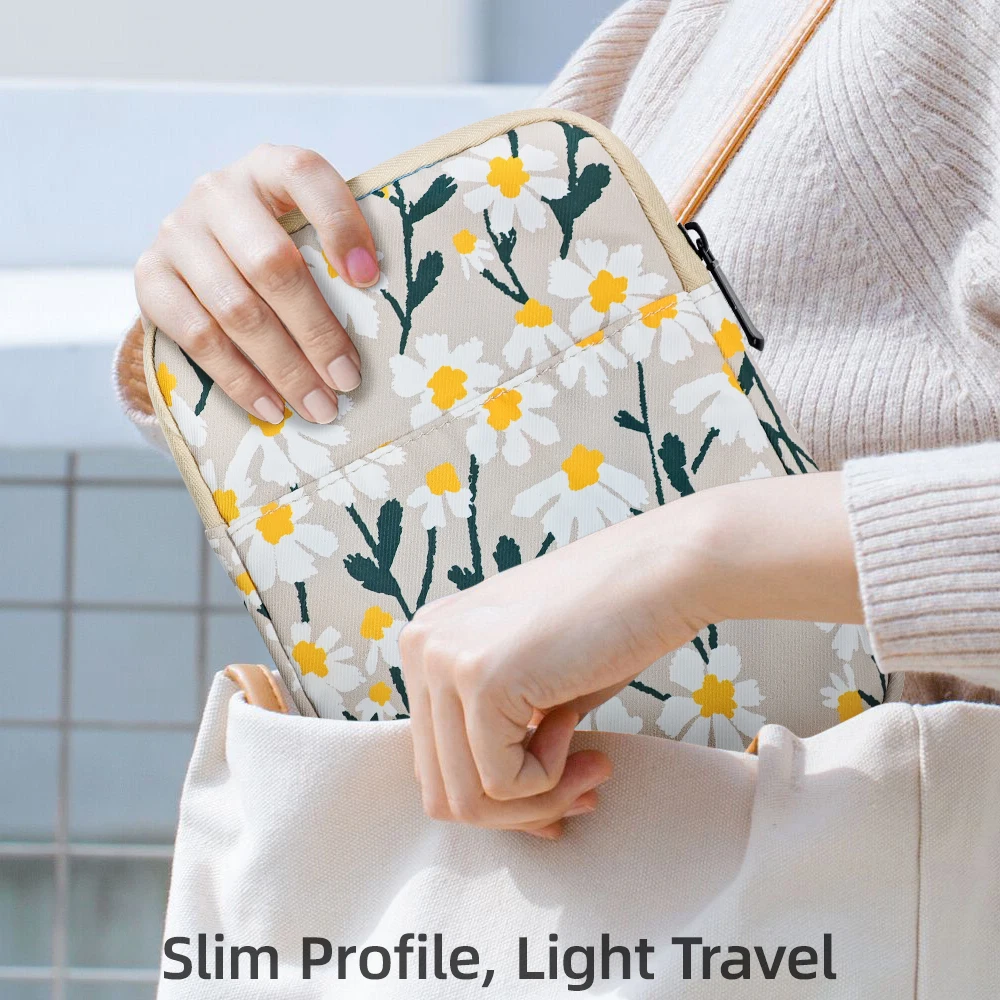 حقيبة Kindle مقاس 6-7 بوصات لقارئ Kindle/Boox/Kobo، حقيبة مطبوعة مبطنة على شكل ديزي لجهاز Kindle Paperwhite 11th/10th Gen #4