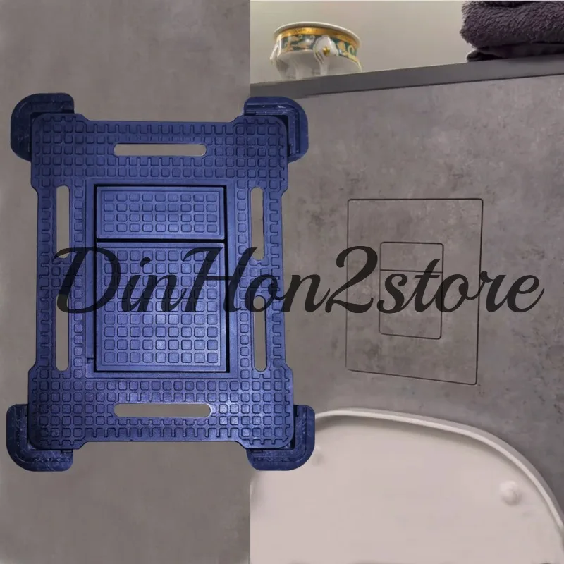 Full Hidden Panel for GROHE Hidden Tank Panel Nova Cosmopolitan Double Press Pneumatic Button Full Hidden Panel