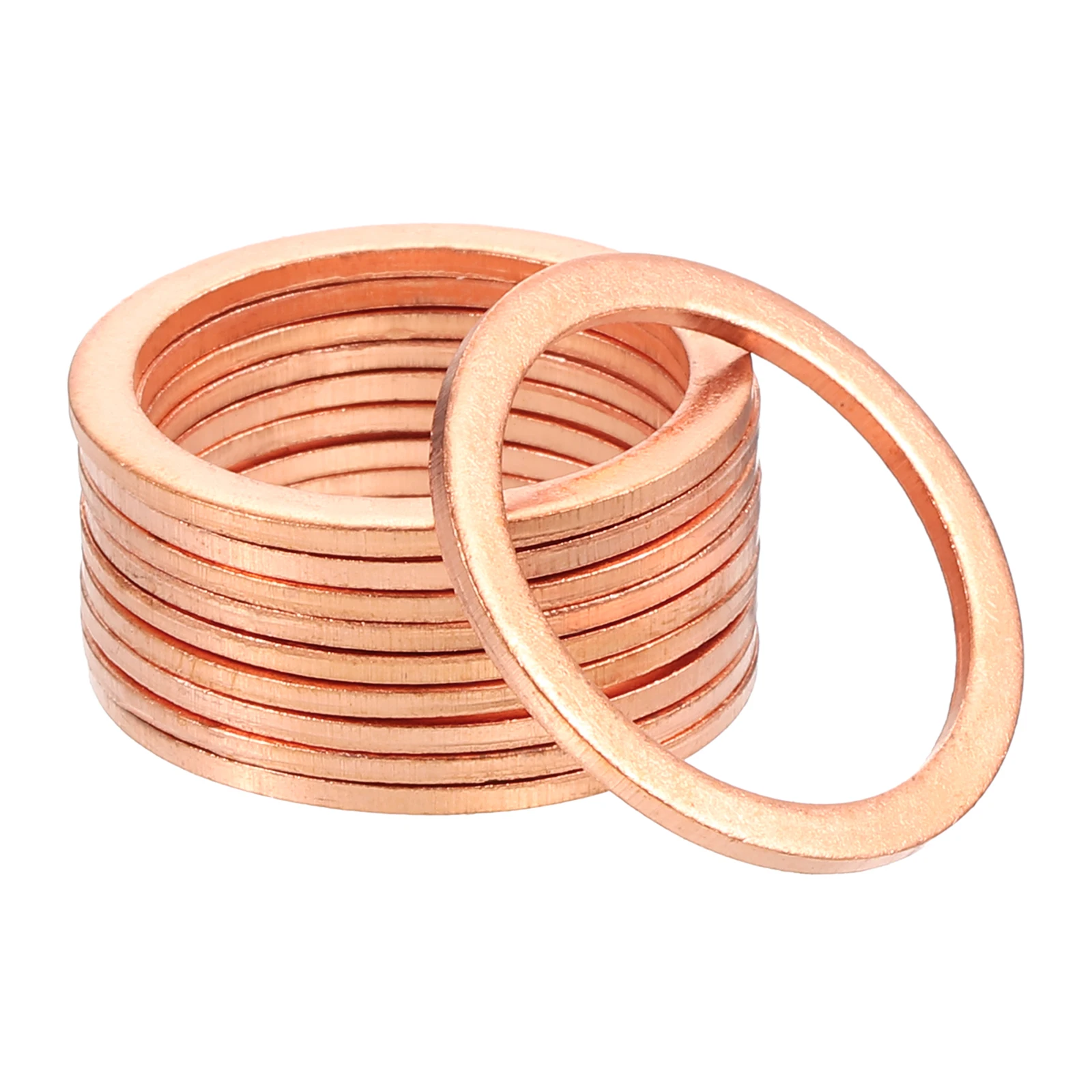 Uxcell 20-200 stuks Koper 1mm/1.5mm Platte Ringen Schroef voor Bout Metalen Ringen Ringen Bevestigingsmiddelen Kits