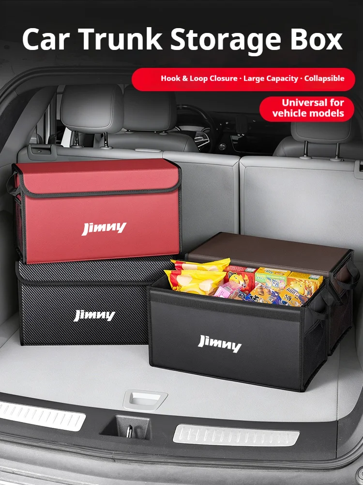 Caixa de armazenamento dobrável para porta-malas de carro, organizador de armazenamento multiuso, bolsa de grande capacidade para organização e arrumação para Suzuki Jimny