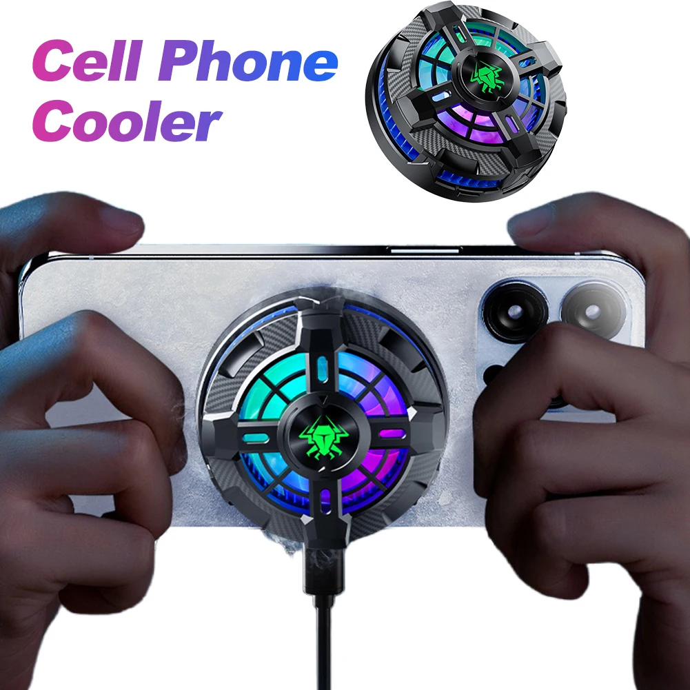 EX2 Pro Back Clip Mobile Phone Semiconductor Cooling Radiator Magnetic Top Cover Fast Cooling Phone Cooler for Android iPhone