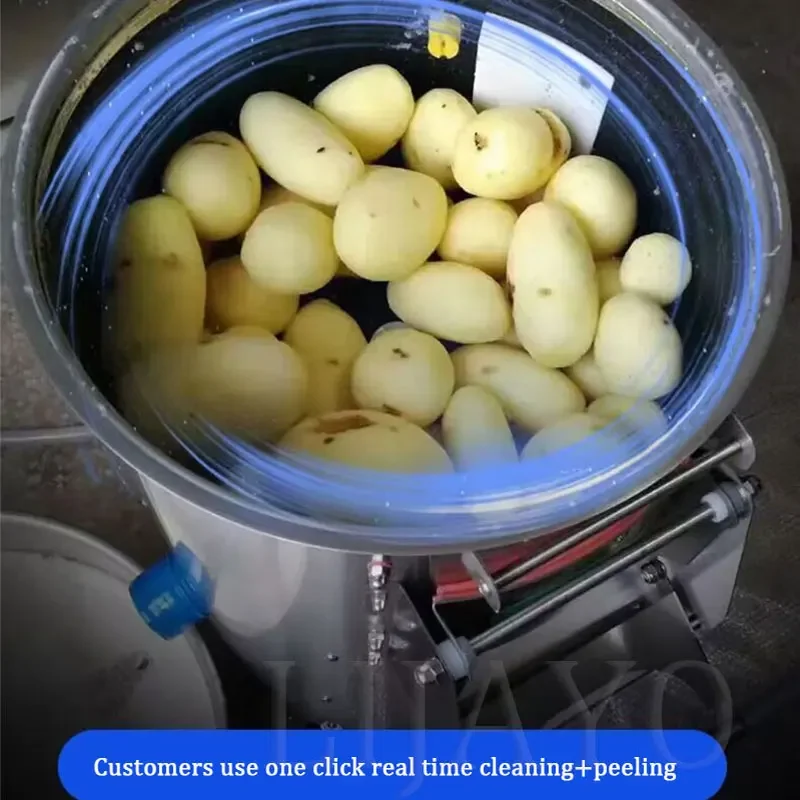 

Brush Carrot Ginger Peeling Potato Washing Maker Commercial Fruit Vegetable Cleaning Machine