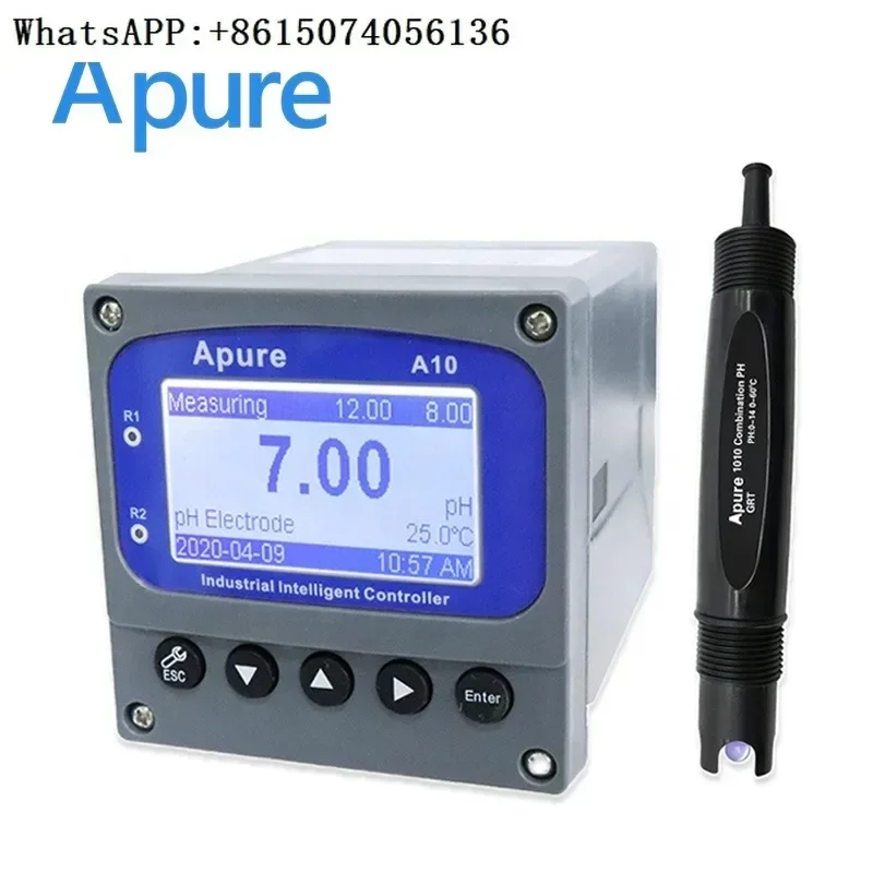 Digital ph Controller for Automatic Aquaculture Aquarium Monitoring Sewage Acidimeter for Wastewater Treatment