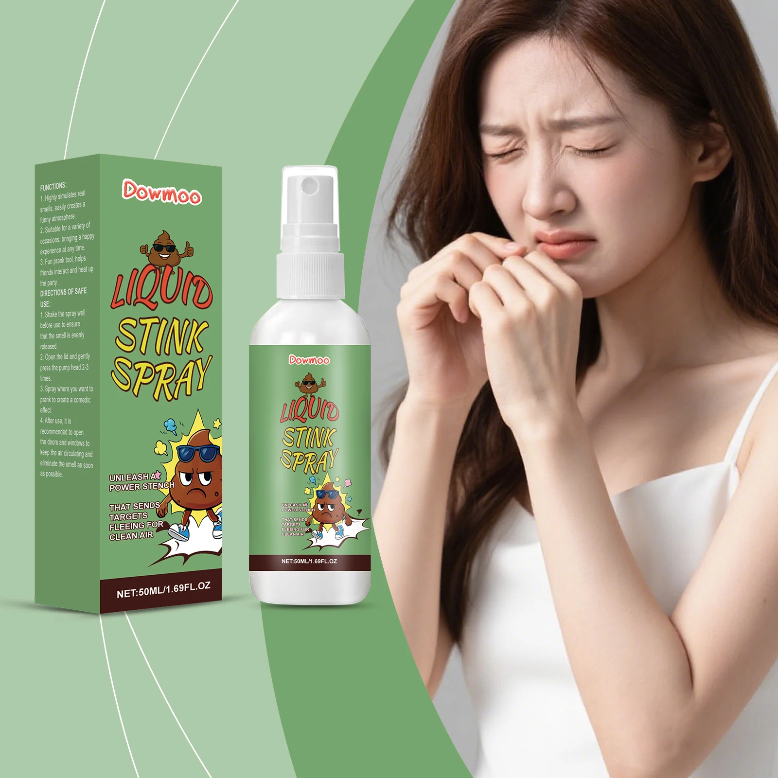 

Dowmoo Halloween Stinky Fart Spray Strong Stinky Long Lasting Prank Toy Non Toxic Entertainment Atmosphere Joke Party Supplies