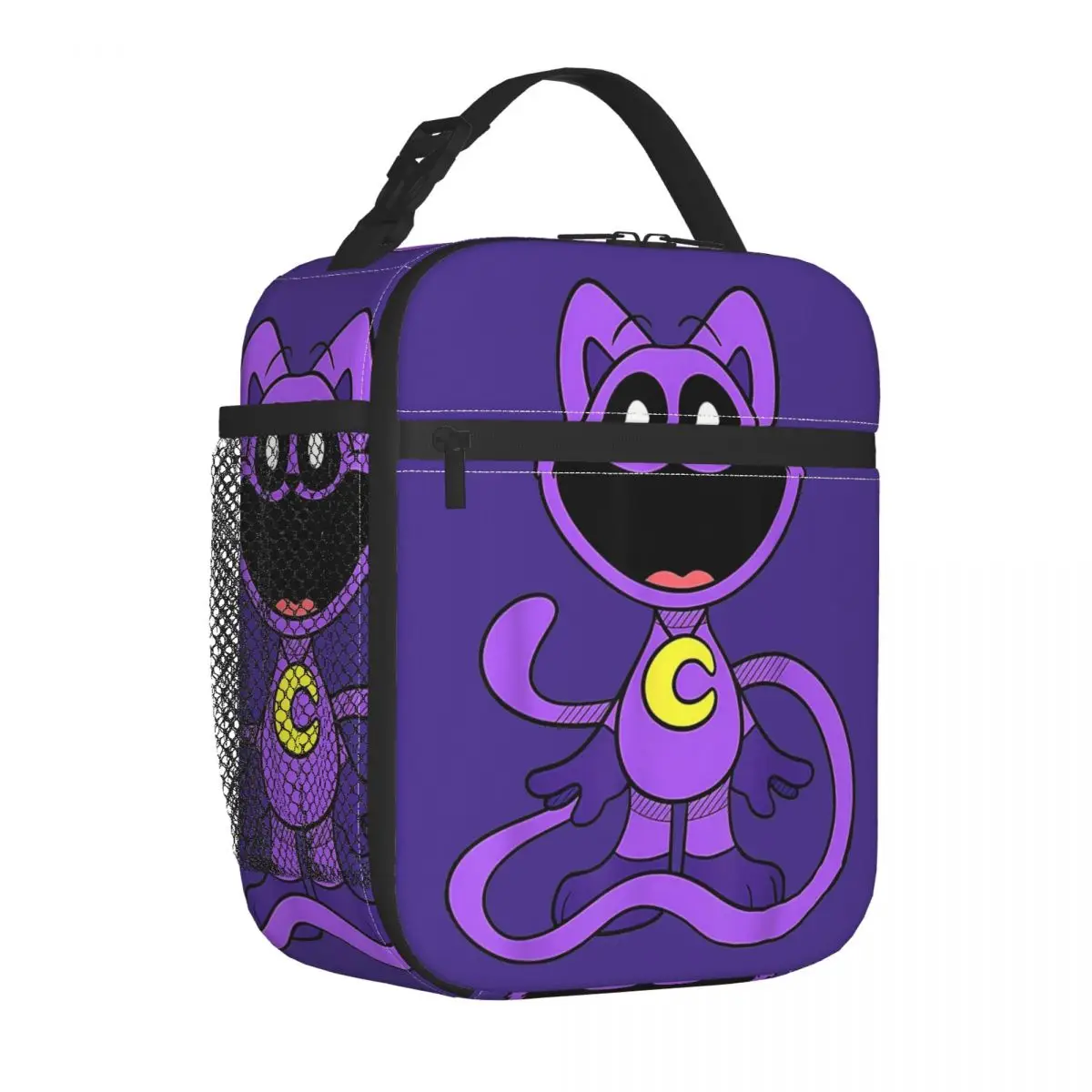 Funny Catnap Insulated Lunch Bags Leakproof Smiling Critters Lunch Container Cooler Bag Tote Lunch Box Beach Picnic Food Bag