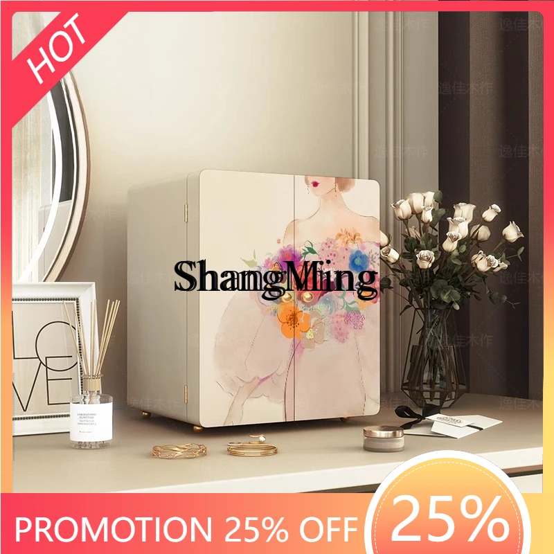 

Новая декоративная шкатулка для украшений из массива дерева SM, элитная, для хранения ювелирных изделий, нефрита и золота, вместительный сейф-органайзер