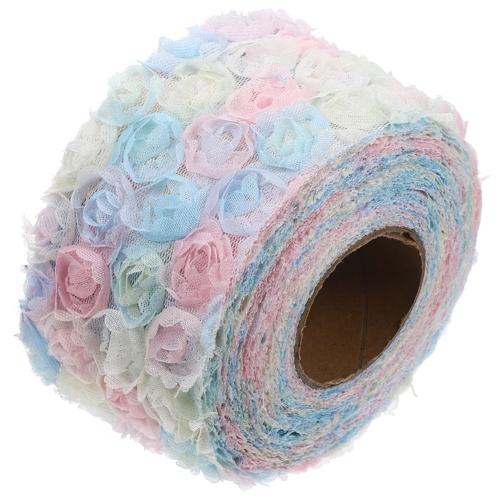 

Colorful Rose Embroidery Mesh 6cm Wide 5Yards Gradual Blue DIY Fabric Accessories for Clothing Decor Wedding Party Crafts Sewing